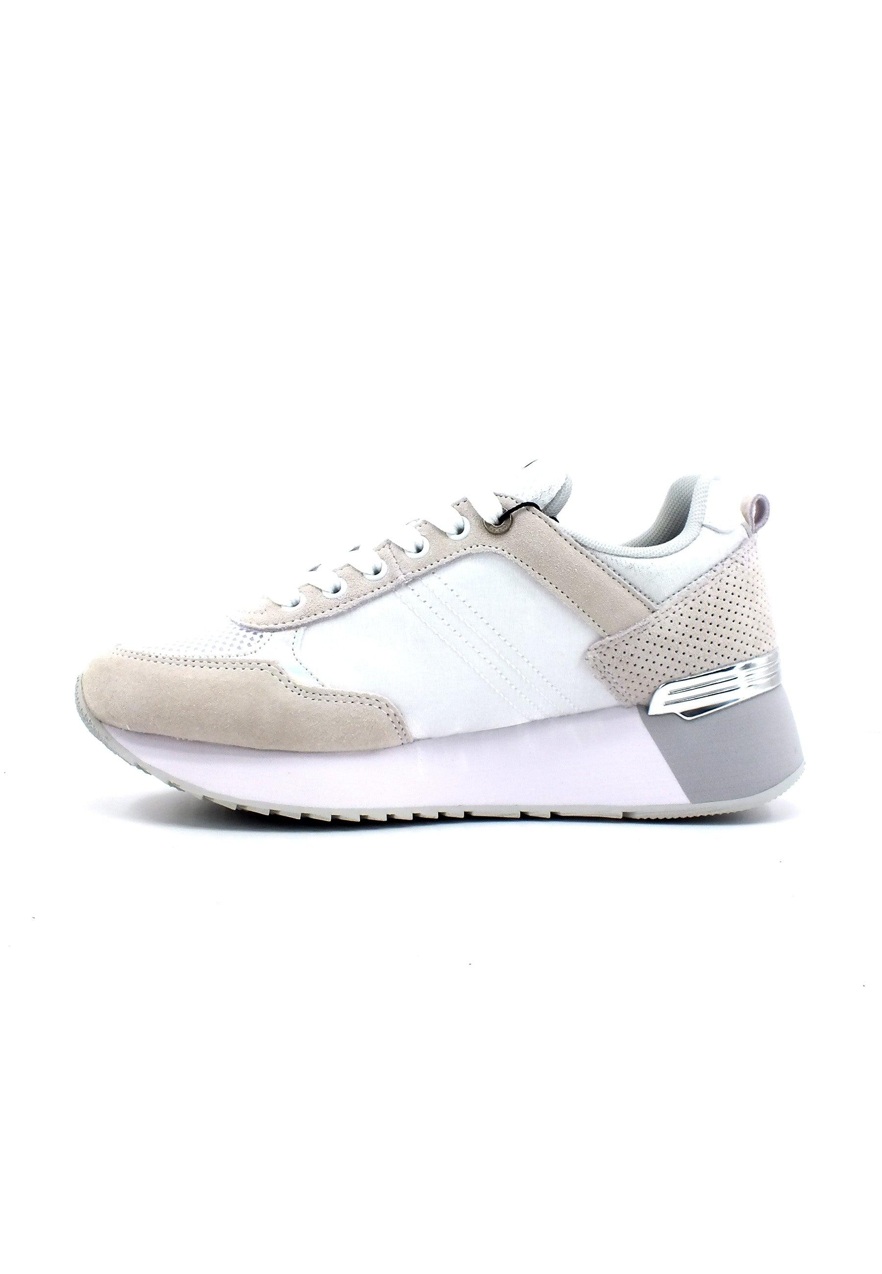 COLMAR Sneaker Donna White Silver TRAVIS AUTHENTIC - Sandrini Calzature e Abbigliamento