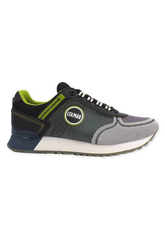 COLMAR Sneaker Uomo Black Dusty Blue Light Grey TRAVIS SPORT MAGNET - Sandrini Calzature e Abbigliamento