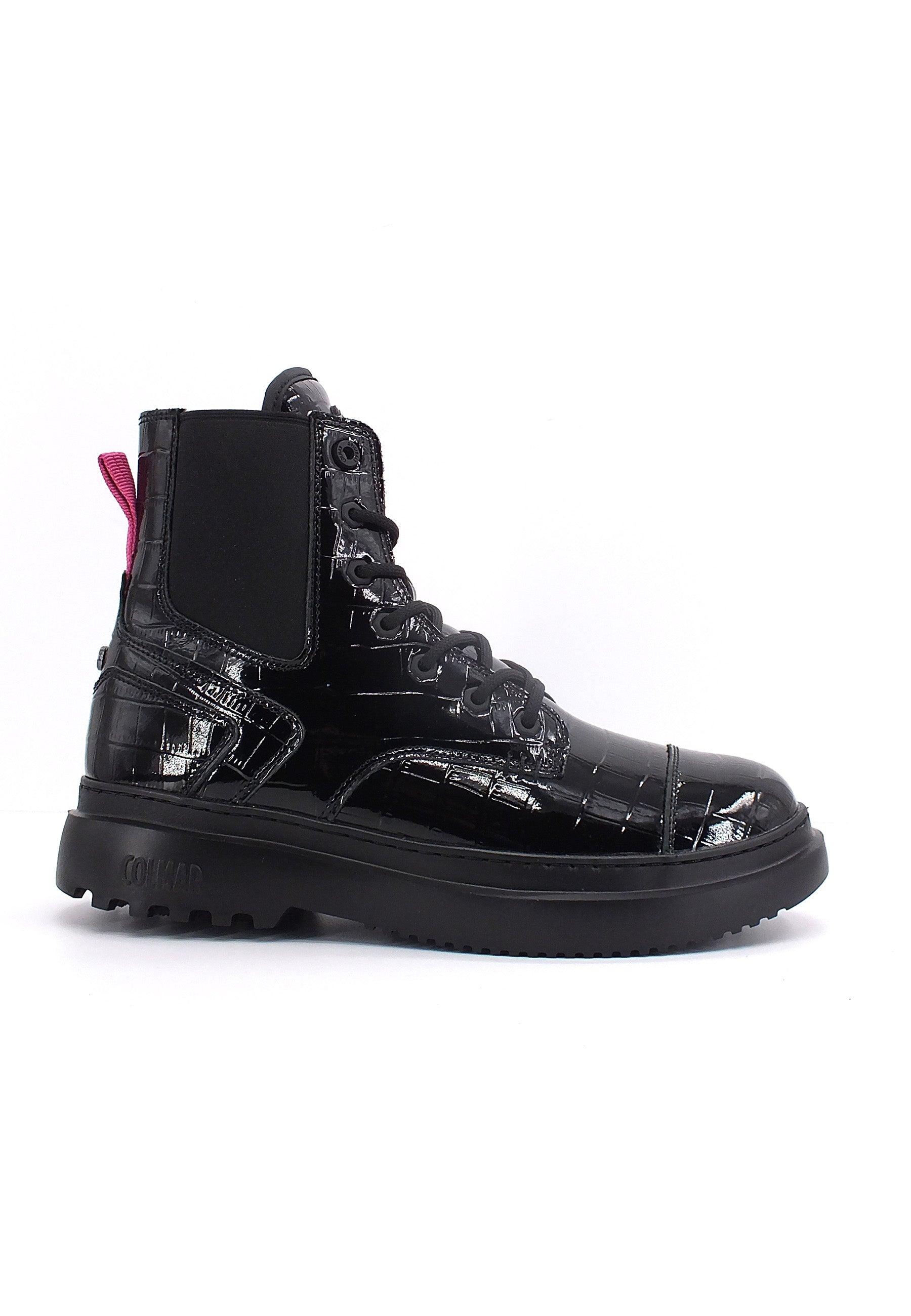COLMAR Stivaletto Anfibio Donna Black CONNOR COCCO - Sandrini Calzature e Abbigliamento