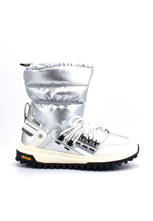 COLMAR Stivaletto Donna Metallic Silver White WARMER FREEZE - Sandrini Calzature e Abbigliamento