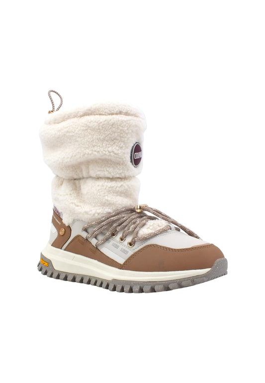 COLMAR Stivaletto Pelo Donna Tan Brown Off White WARMER-VOYAGE - Sandrini Calzature e Abbigliamento