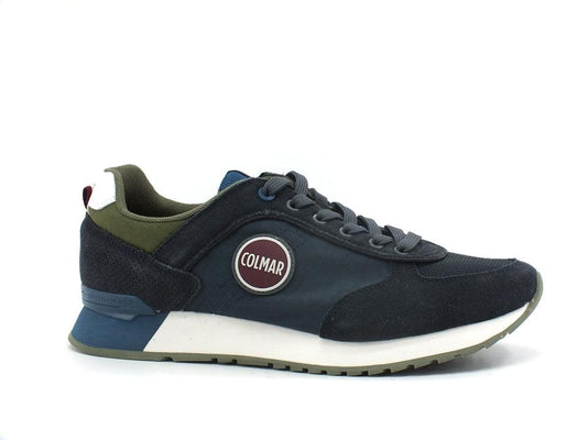 COLMAR Travis Authentic 004 Sneaker Running Nylon Anthracite Petrol Green - Sandrini Calzature e Abbigliamento