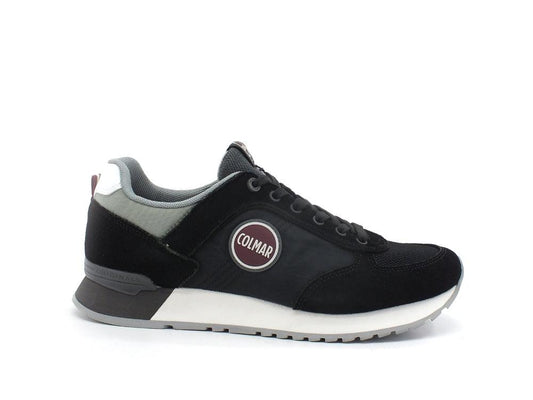 COLMAR Travis Authentic Sneaker Suede Black Gray TRAVISAUTHENTIC008 - Sandrini Calzature e Abbigliamento