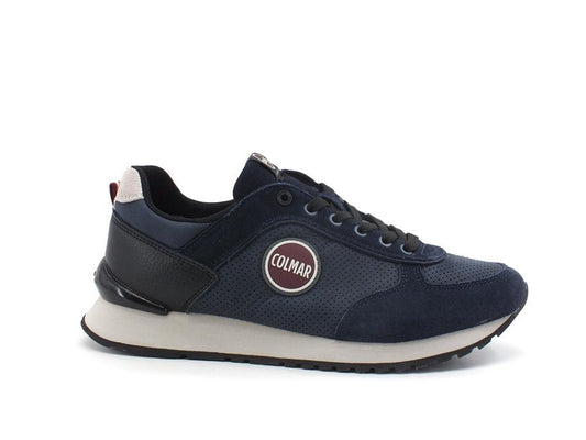COLMAR Travis Drill Sneaker Suede Navy TRAVISDRILL021 - Sandrini Calzature e Abbigliamento