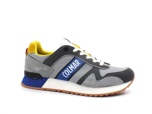 COLMAR Travis Pro Games Sneaker Suede Grey Royal Blu TRAVISPROGAMES054 - Sandrini Calzature e Abbigliamento
