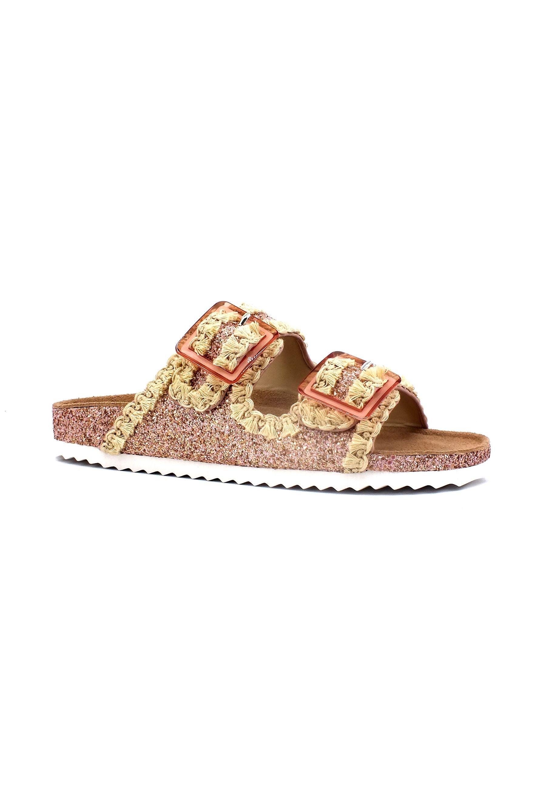 COLORS OF CALIFORNIA Ciabatta Donna Glitter Light Pink HC.BIO079 - Sandrini Calzature e Abbigliamento