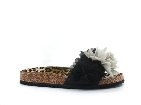 COLORS OF CALIFORNIA Ciabatta Leo Fiore Black HC.BIO053 - Sandrini Calzature e Abbigliamento