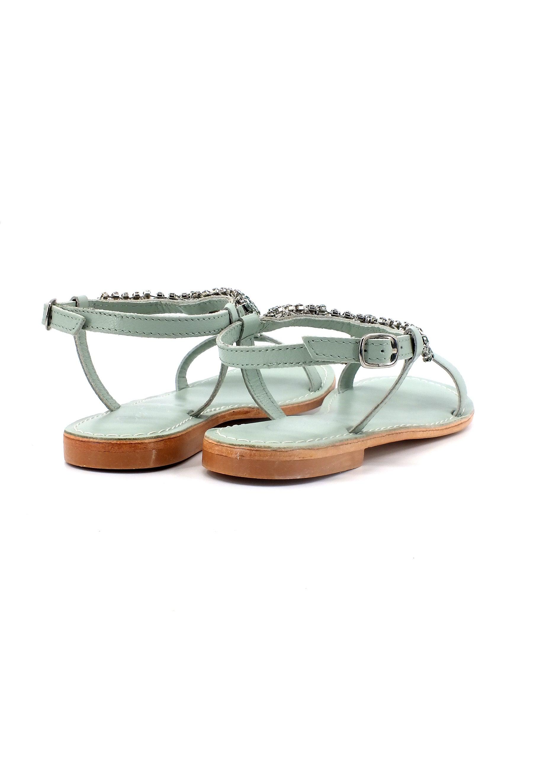 CRISTIN Sandalo Donna Verde Salvia CATRIN-41 - Sandrini Calzature e Abbigliamento