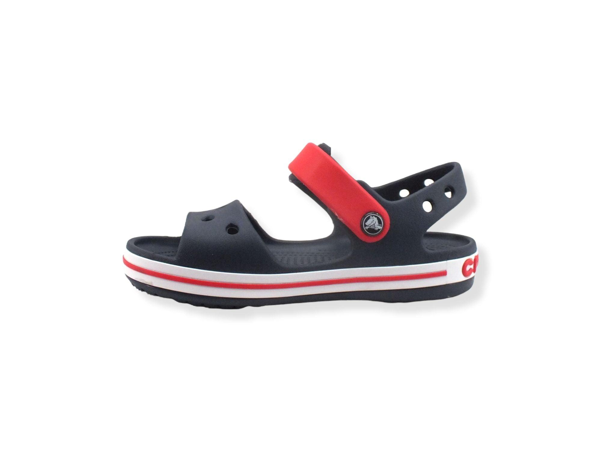CROCS Crocband Kids Sandalo Gomma Bambino Blu Navy Red 12856-485 - Sandrini Calzature e Abbigliamento