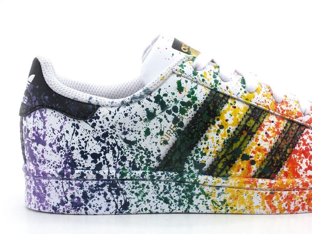 CUSTOM / ADIDAS Superstar Rainbow - Sandrini Calzature e Abbigliamento