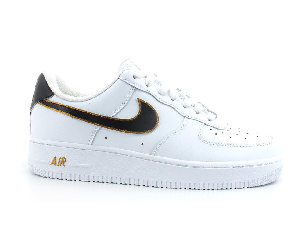 CUSTOM / Nike Air Force 1 Sneaker AF1 Gold Black CW2288-111 - Sandrini Calzature e Abbigliamento