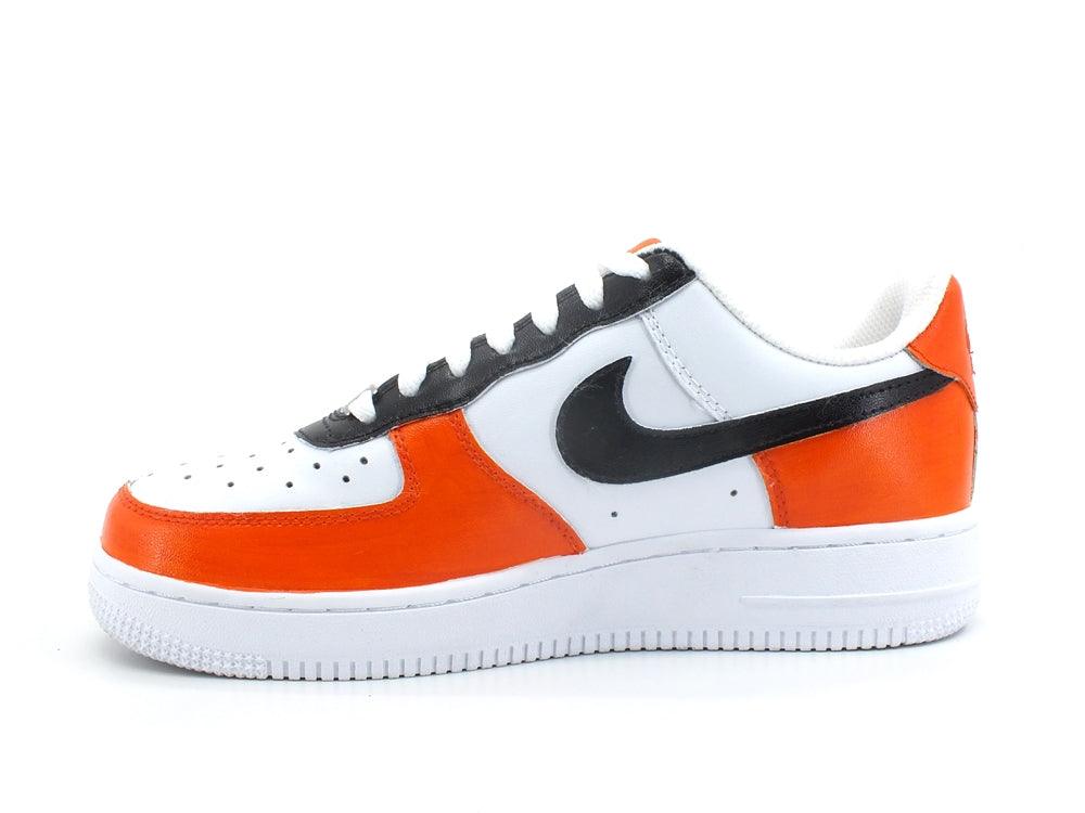 CUSTOM / Nike Air Force 1 Sneaker AF1 Orange Black CW2288-111 - Sandrini Calzature e Abbigliamento