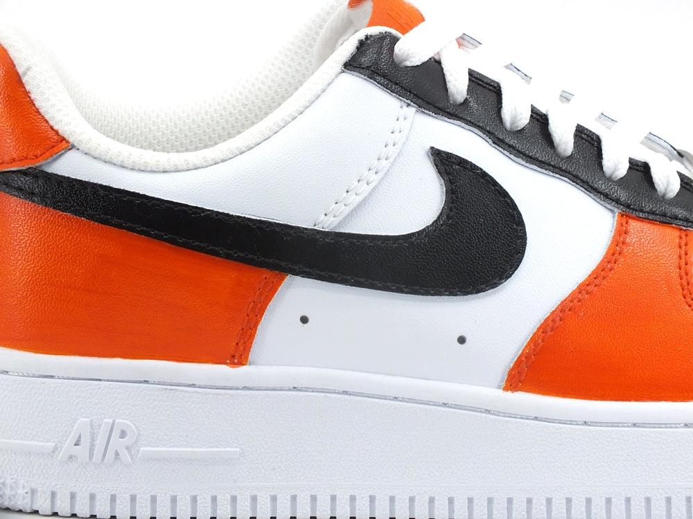 CUSTOM / Nike Air Force 1 Sneaker AF1 Orange Black CW2288-111 - Sandrini Calzature e Abbigliamento