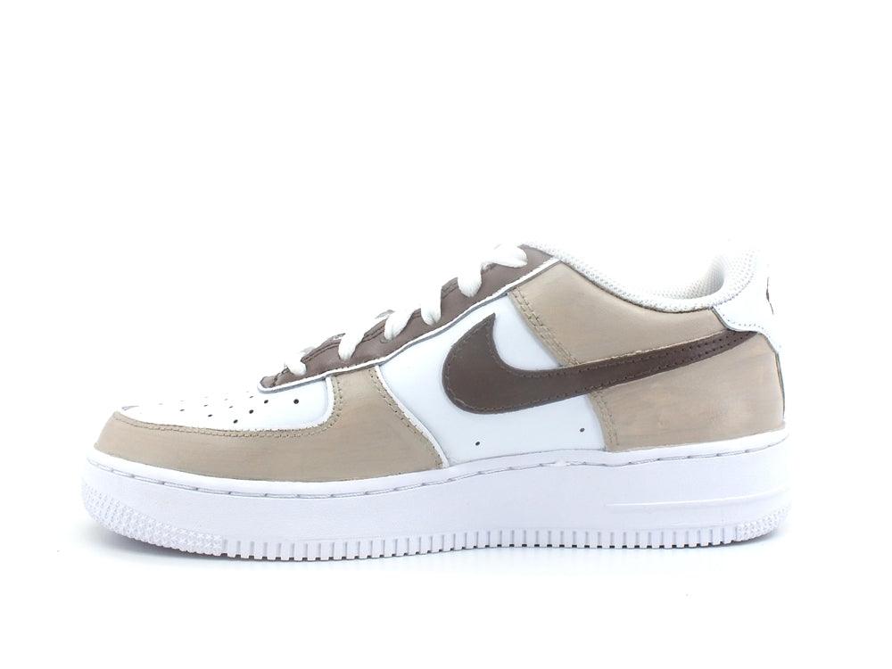 CUSTOM / Nike Air Force 1 Sneaker AF1 White Beige CW2288-111 - Sandrini Calzature e Abbigliamento