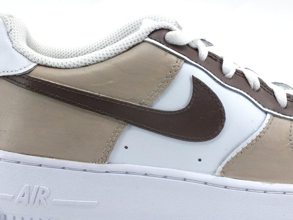 CUSTOM / Nike Air Force 1 Sneaker AF1 White Beige CW2288-111 - Sandrini Calzature e Abbigliamento