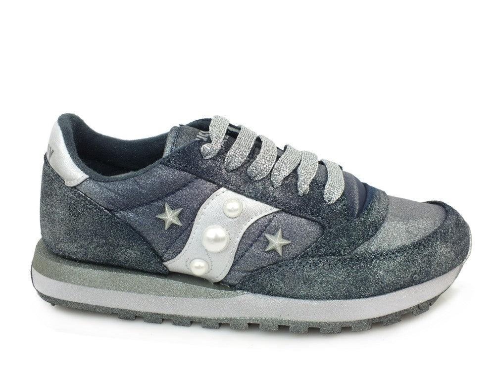 CUSTOM / SAUCONY Jazz Original Navy Silver Spray S1044-316 - Sandrini Calzature e Abbigliamento