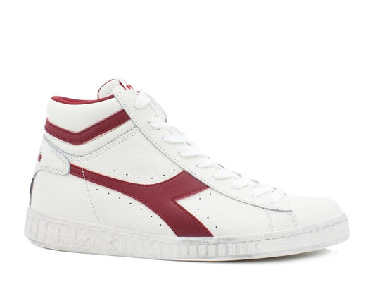 DIADORA Game Low High Waxed White Red 501.159657C5147 - Sandrini Calzature e Abbigliamento