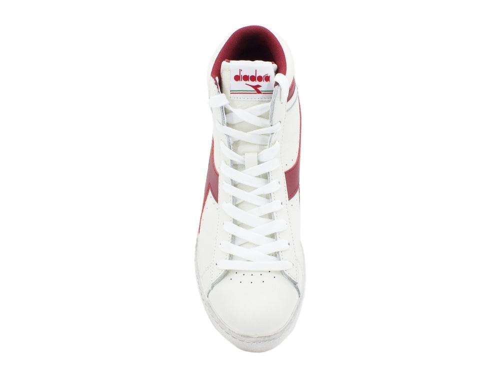 DIADORA Game Low High Waxed White Red 501.159657C5147 - Sandrini Calzature e Abbigliamento