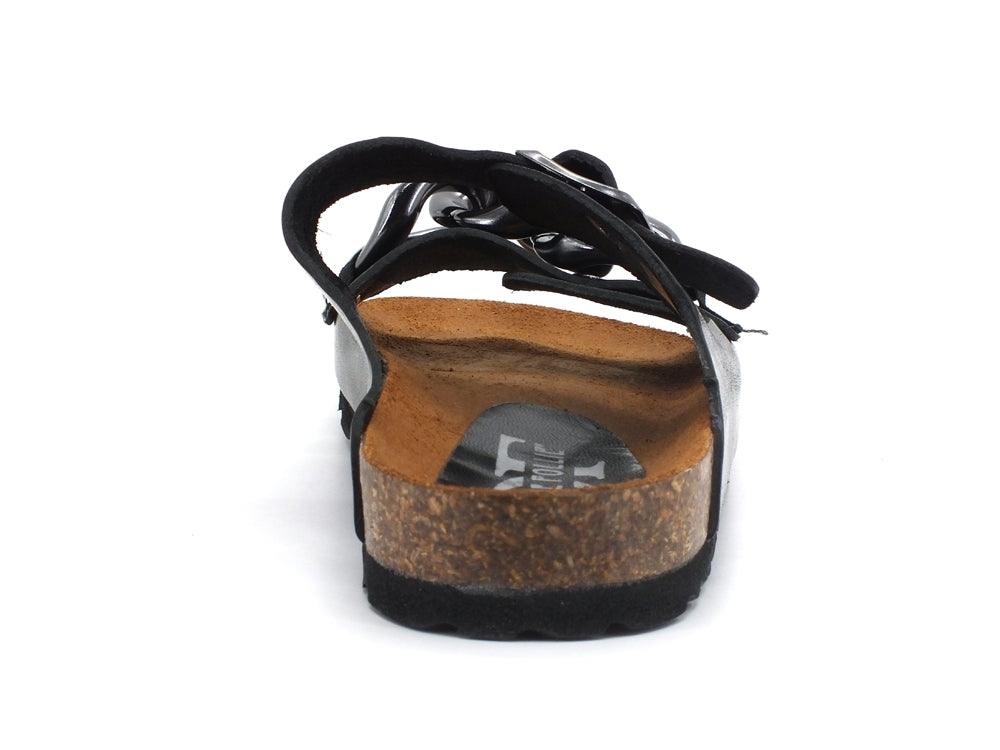 DIVINE FOLLIE Ciabatta Pelle Catena - Sandrini Calzature e Abbigliamento