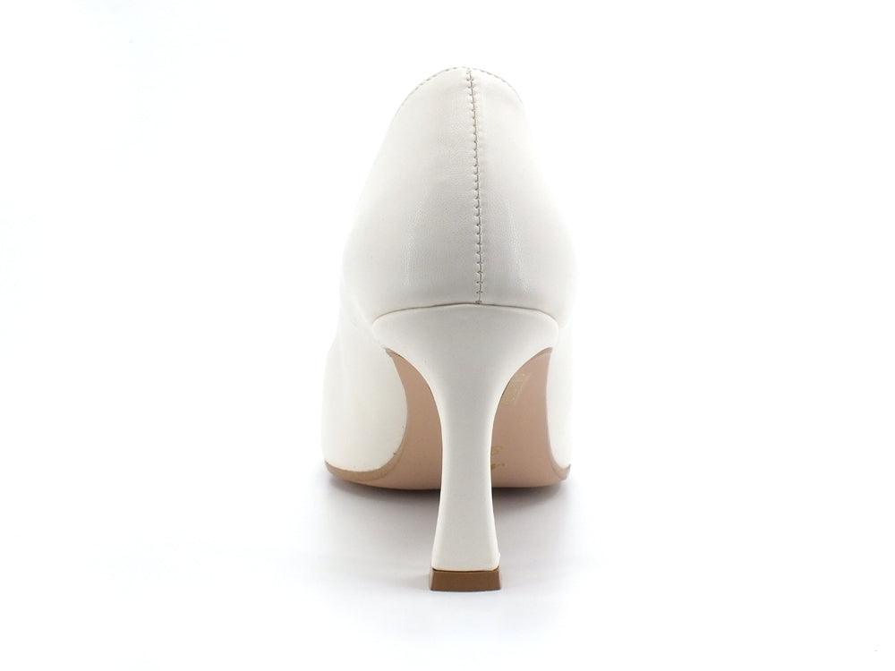 DIVINE FOLLIE Dècolletè Punta Tacco Bianco Panna 3354 - Sandrini Calzature e Abbigliamento