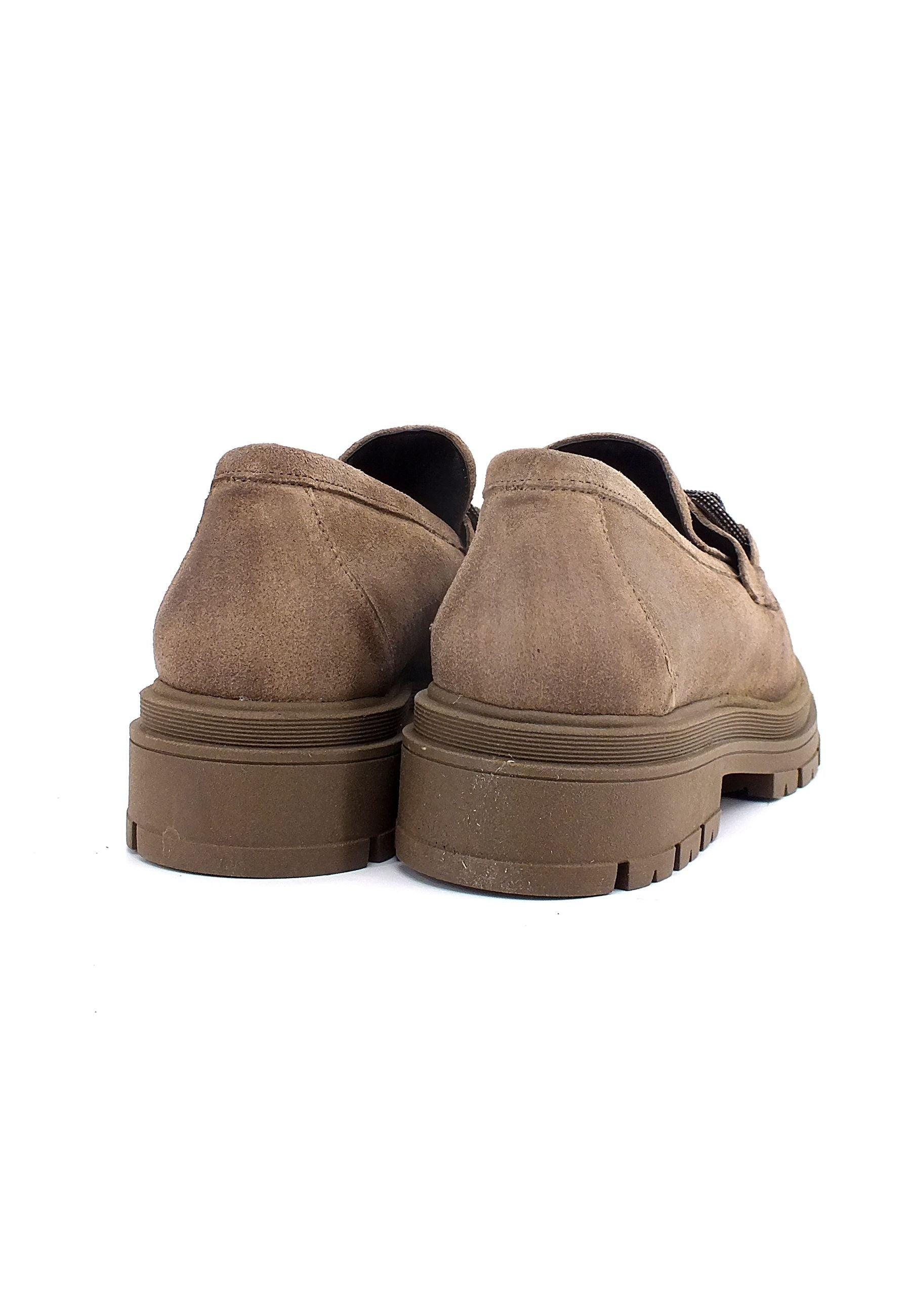 DIVINE FOLLIE Mocassino Donna Beige Taupe DF2234 - Sandrini Calzature e Abbigliamento