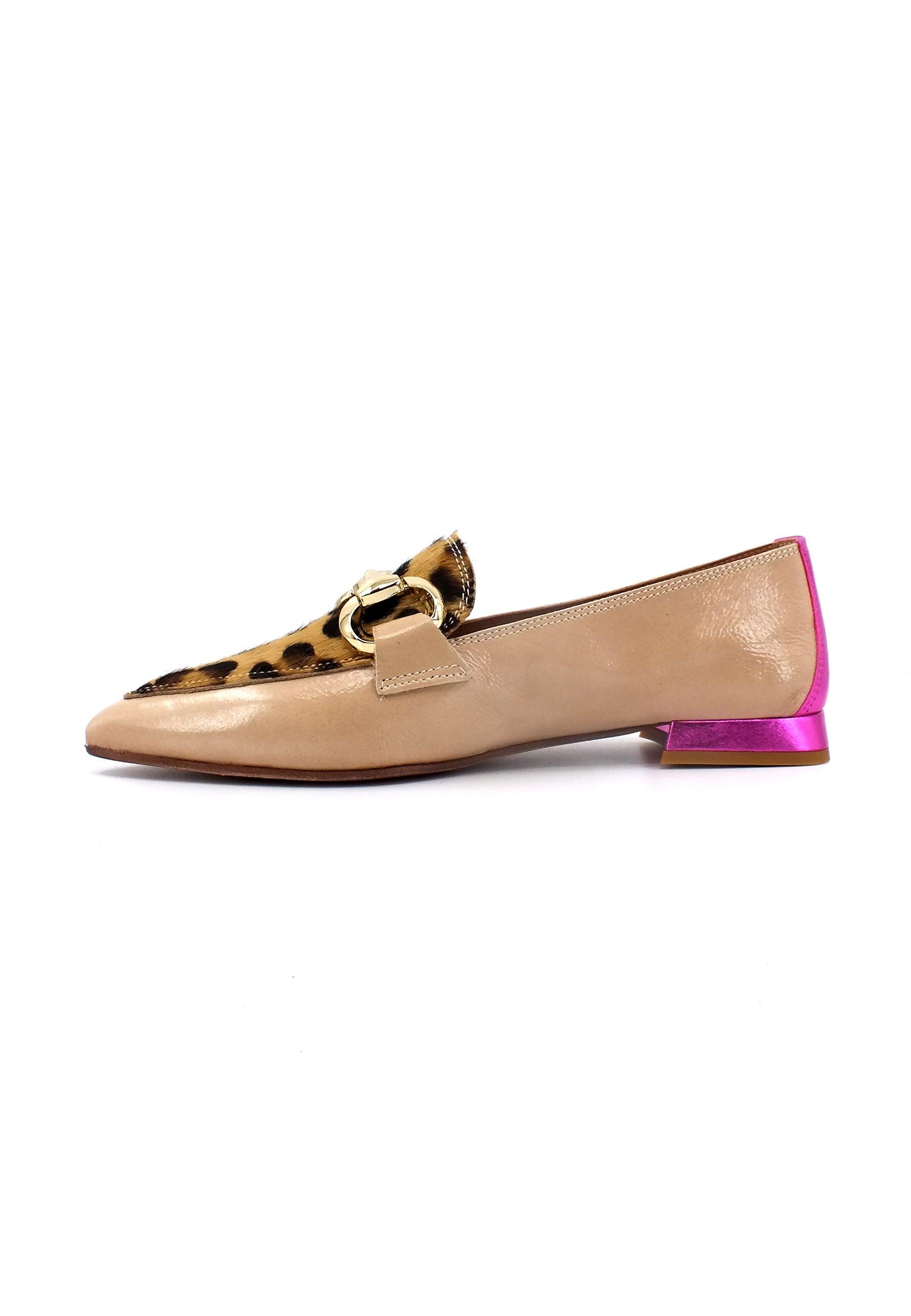 DIVINE FOLLIE Mocassino Punta Donna Leo Sabbia 901-20F - Sandrini Calzature e Abbigliamento