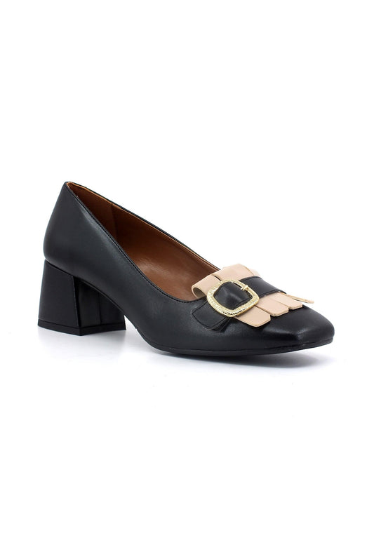 DIVINE FOLLIE Mocassino Tacco Donna Nero A141LIZ - Sandrini Calzature e Abbigliamento