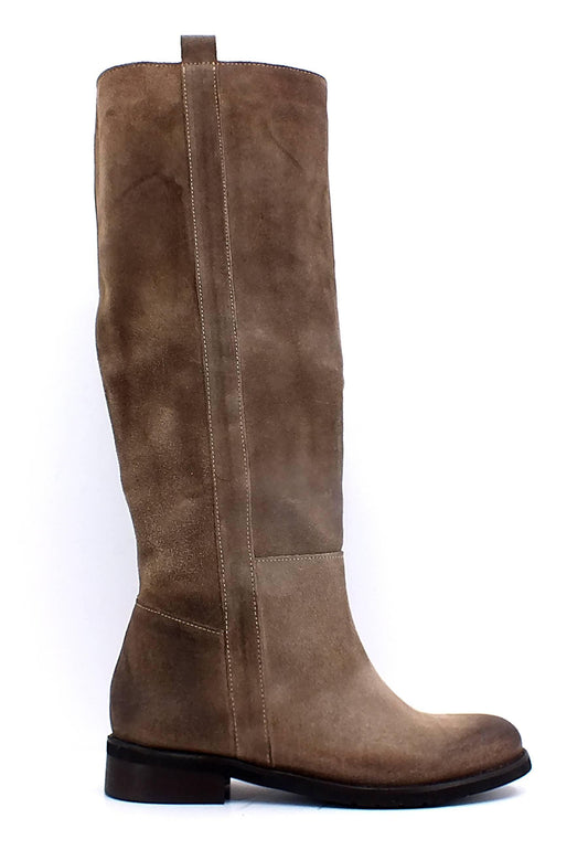 DIVINE FOLLIE Stivale Cavallerizza Donna Marrone Taupe DF2222 - Sandrini Calzature e Abbigliamento