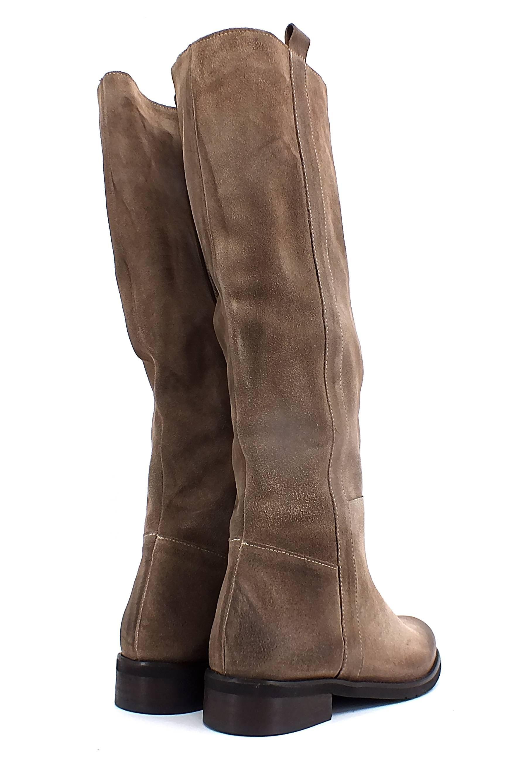 DIVINE FOLLIE Stivale Cavallerizza Donna Marrone Taupe DF2222 - Sandrini Calzature e Abbigliamento