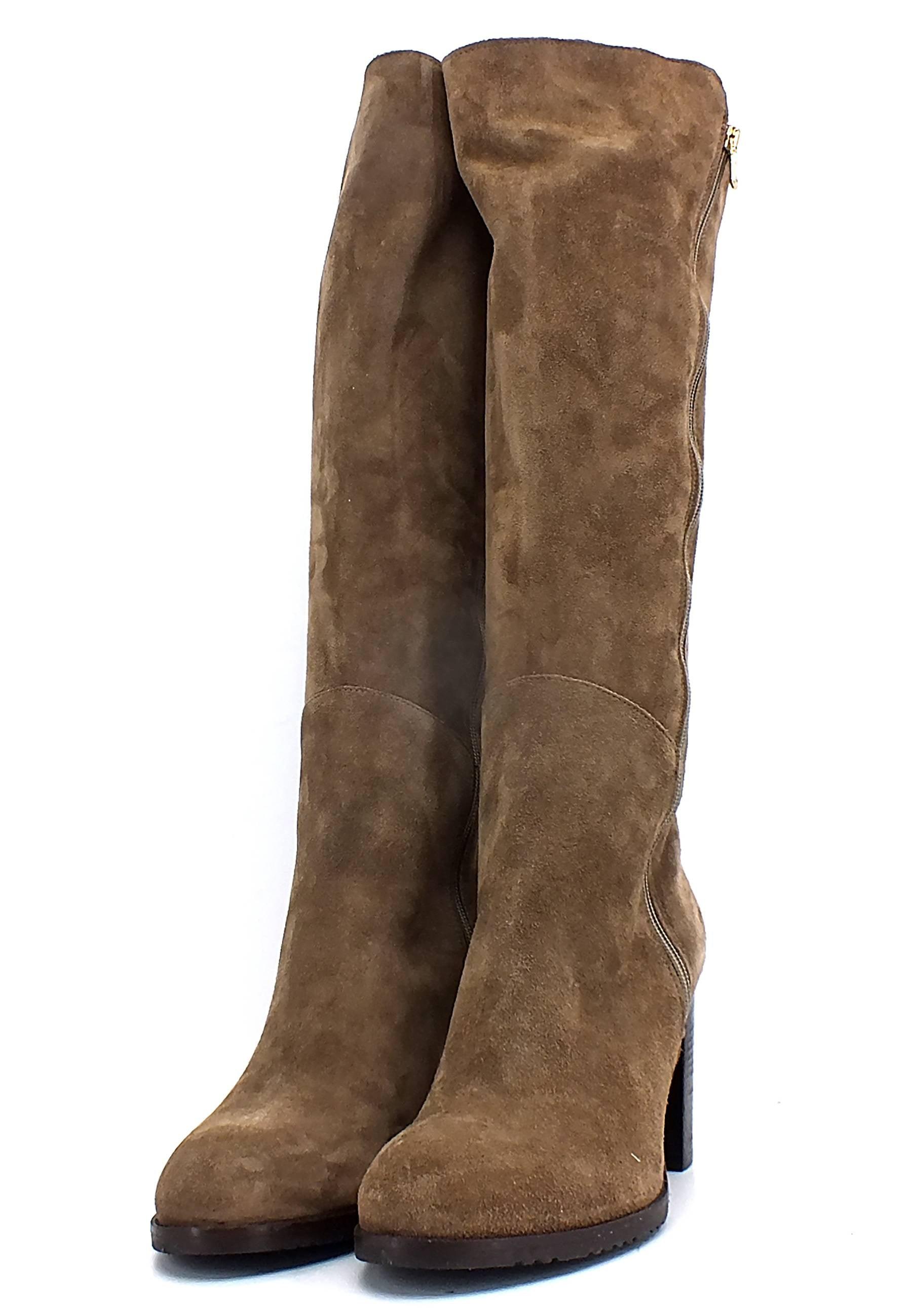 DIVINE FOLLIE Stivale Tacco Alto Donna Taupe Ebano GABRI82 - Sandrini Calzature e Abbigliamento