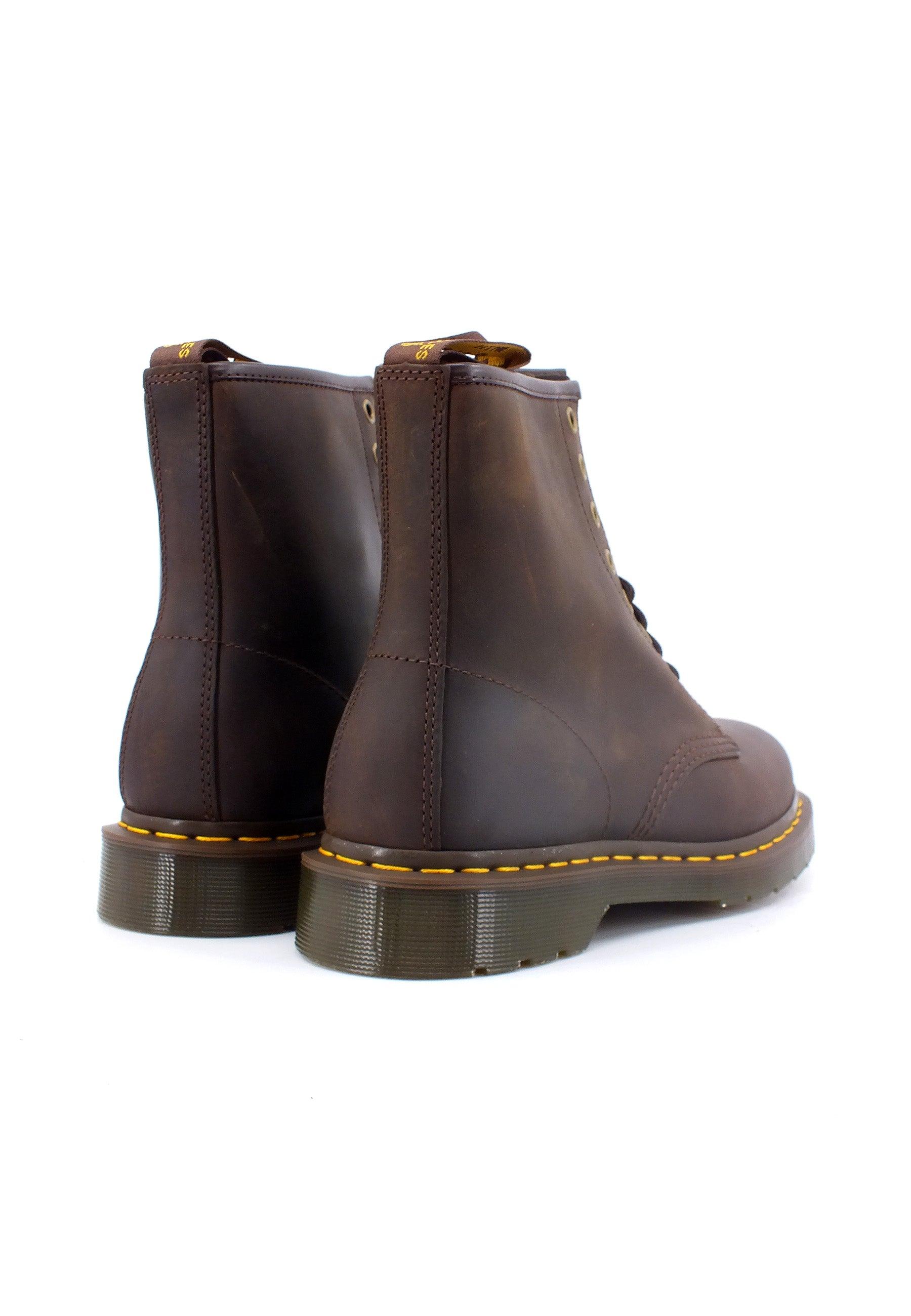 DR. MARTENS Crazy Horse Stivaletto Anfibio Uomo Dark Brown 1460-11822203 - Sandrini Calzature e Abbigliamento