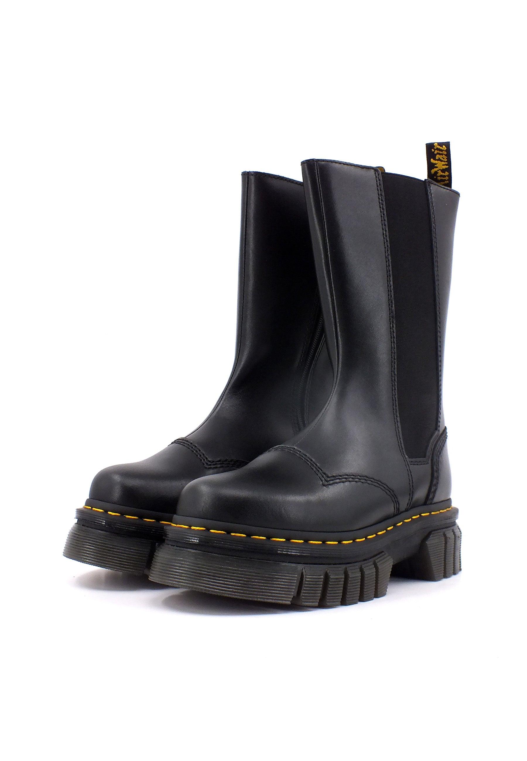 DR. MARTENS Nappa Lux Stivaletto Polacco Hi Donna Black AUDRICKCHELSEATALL-30966001 - Sandrini Calzature e Abbigliamento