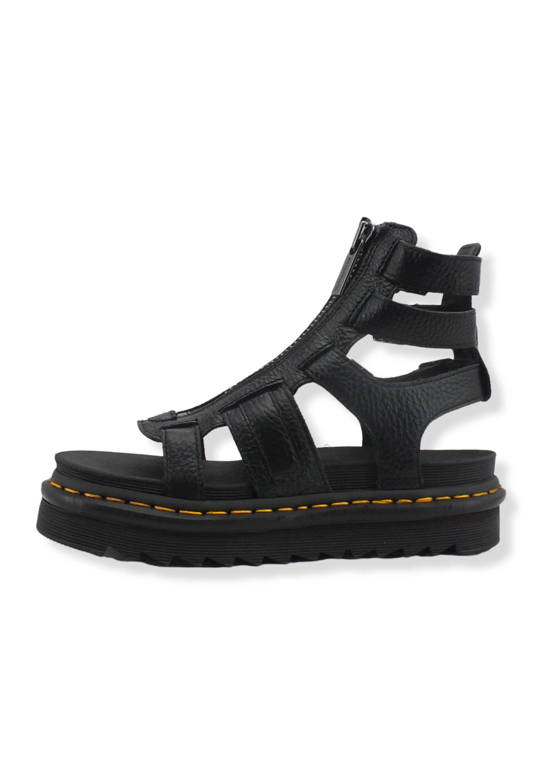 DR. MARTENS Olson Milled Nappa Sandalo Donna Black OLSON-26561001 - Sandrini Calzature e Abbigliamento