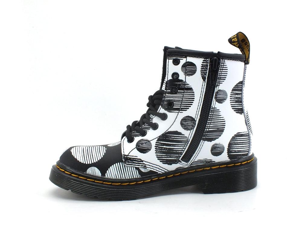 DR. MARTENS Polka Dot Kids Hydro Anfibio Pois Black White 1460Y-27076009 - Sandrini Calzature e Abbigliamento