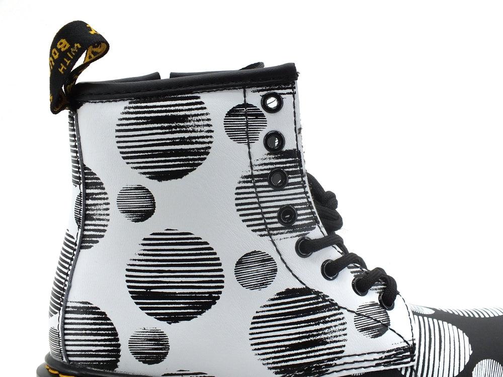 DR. MARTENS Polka Dot Kids Hydro Anfibio Pois Black White 1460Y-27076009 - Sandrini Calzature e Abbigliamento
