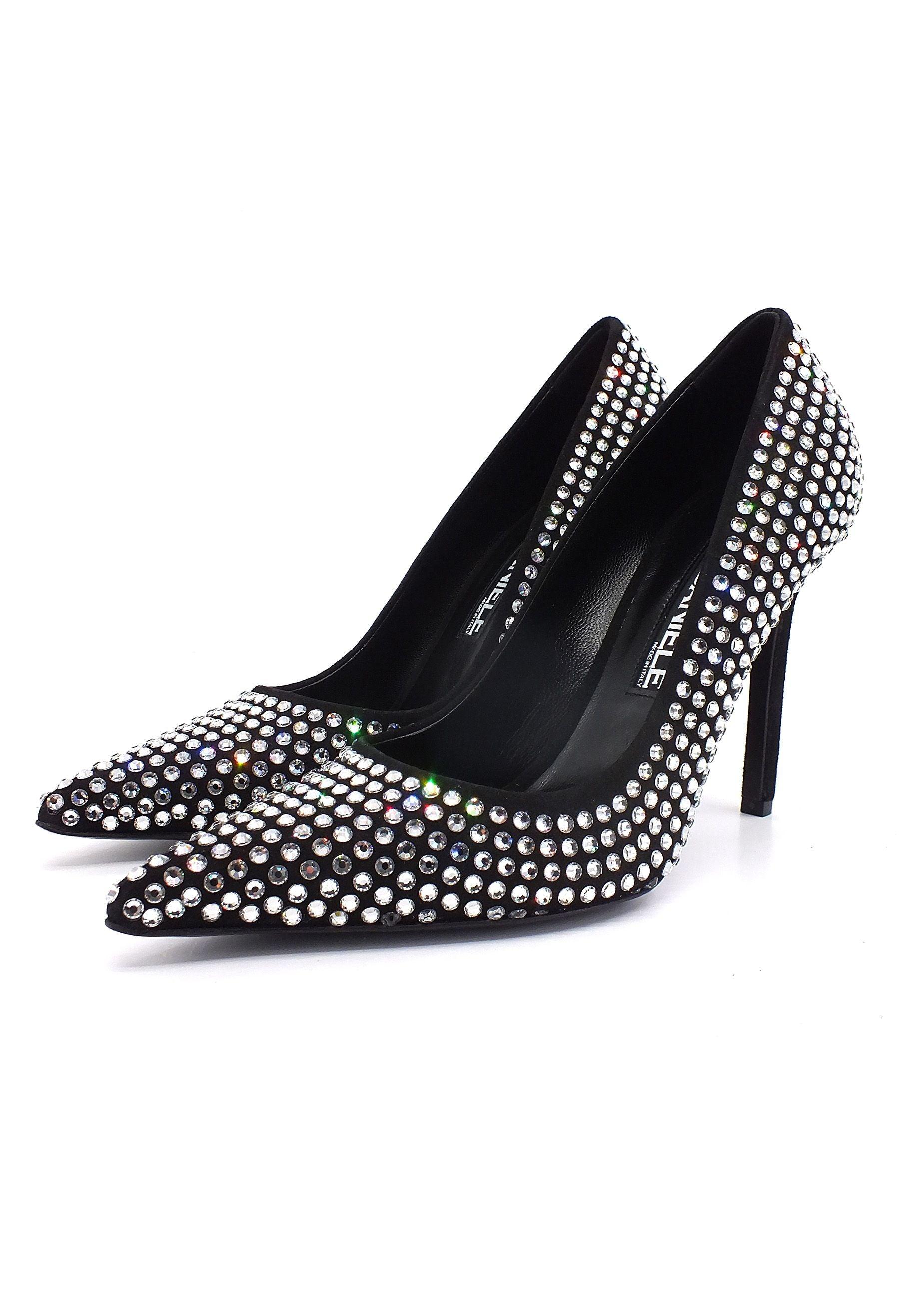 EDDY DANIELE Décolléte Swarosky Nero EW22938 - Sandrini Calzature e Abbigliamento