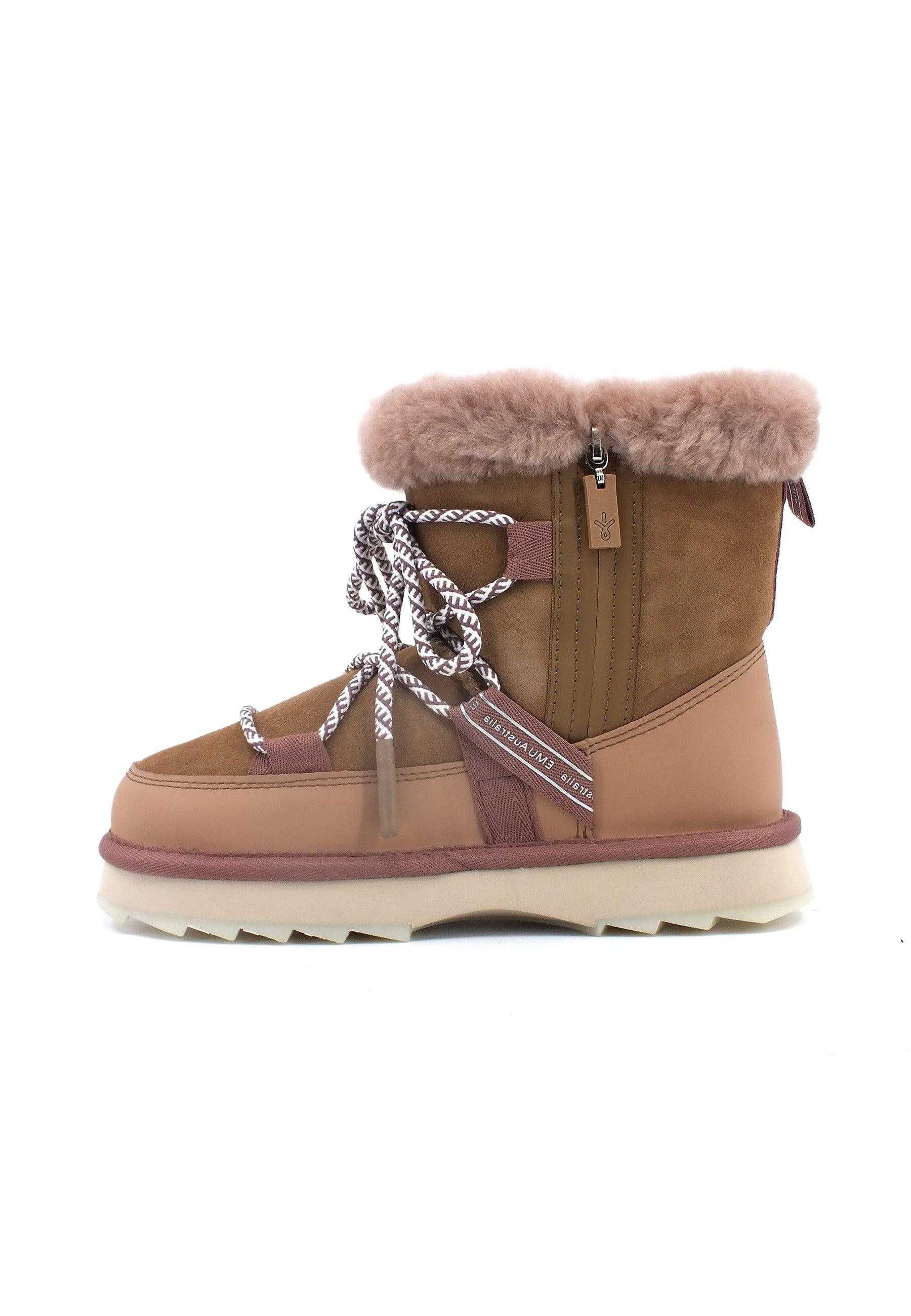 EMU Blurred Stivaletto Pelo Donna Camel W12641 - Sandrini Calzature e Abbigliamento