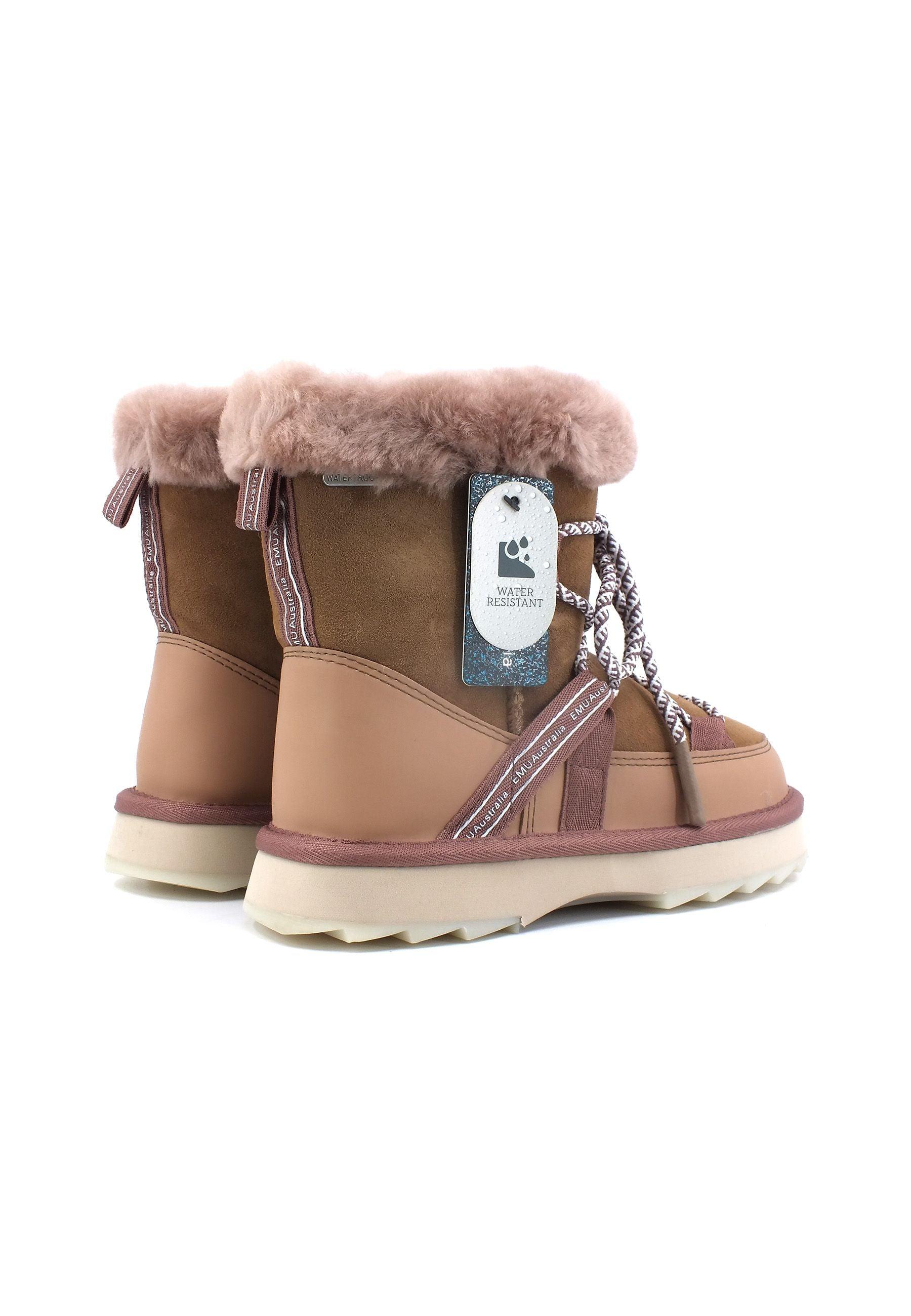 EMU Blurred Stivaletto Pelo Donna Camel W12641 - Sandrini Calzature e Abbigliamento