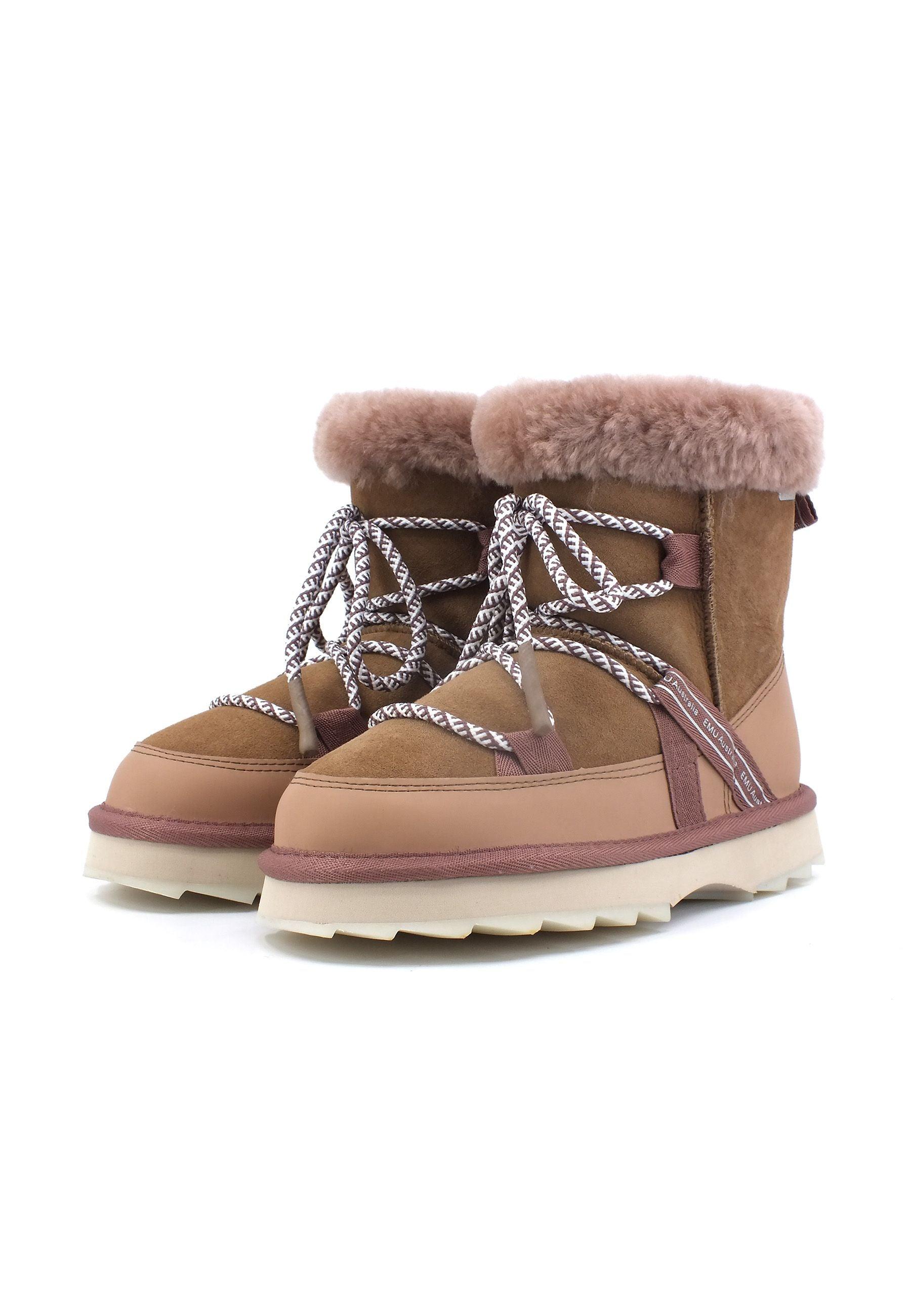EMU Blurred Stivaletto Pelo Donna Camel W12641 - Sandrini Calzature e Abbigliamento