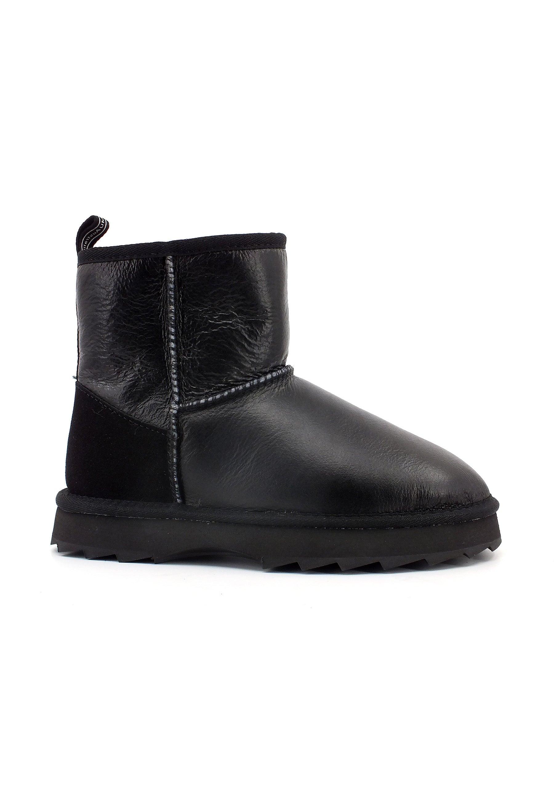 EMU Sharky Mini Town Stivaletto Pelo Donna Black W12637 - Sandrini Calzature e Abbigliamento