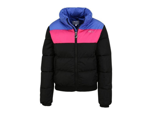 FILA Women Iris Puffer Jacket Giubbotto Piumino Black Blue Pink 683493 - Sandrini Calzature e Abbigliamento