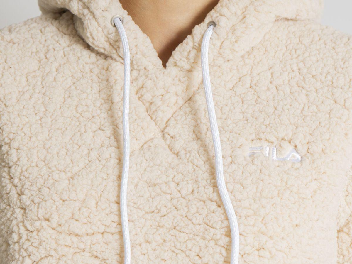 FILA Women Yule Sherpa Hoody Felpa Pelo Brasilian Sand 688948 - Sandrini Calzature e Abbigliamento