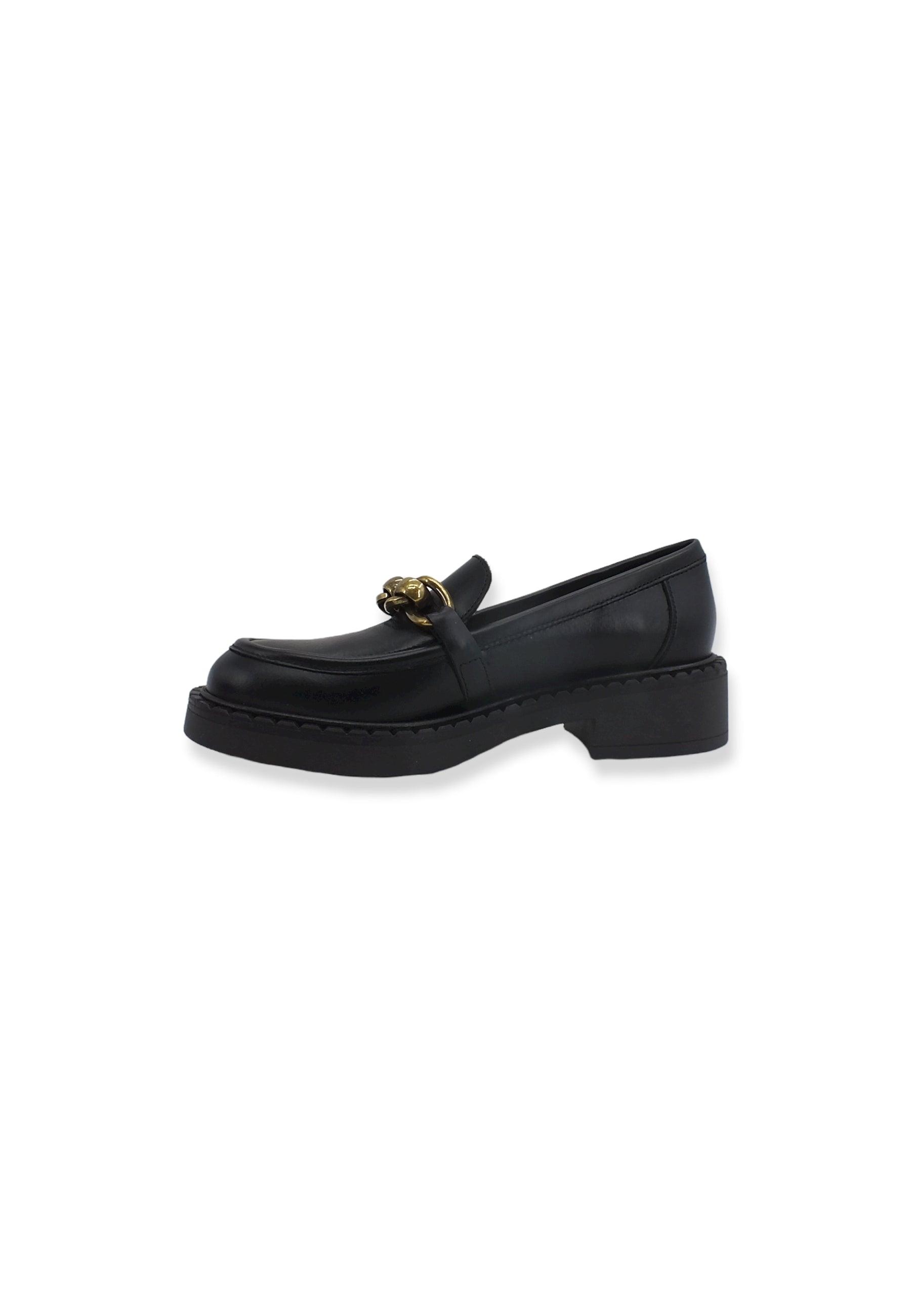 FRAU Mocassino Catena Donna Nero 97N2129 - Sandrini Calzature e Abbigliamento