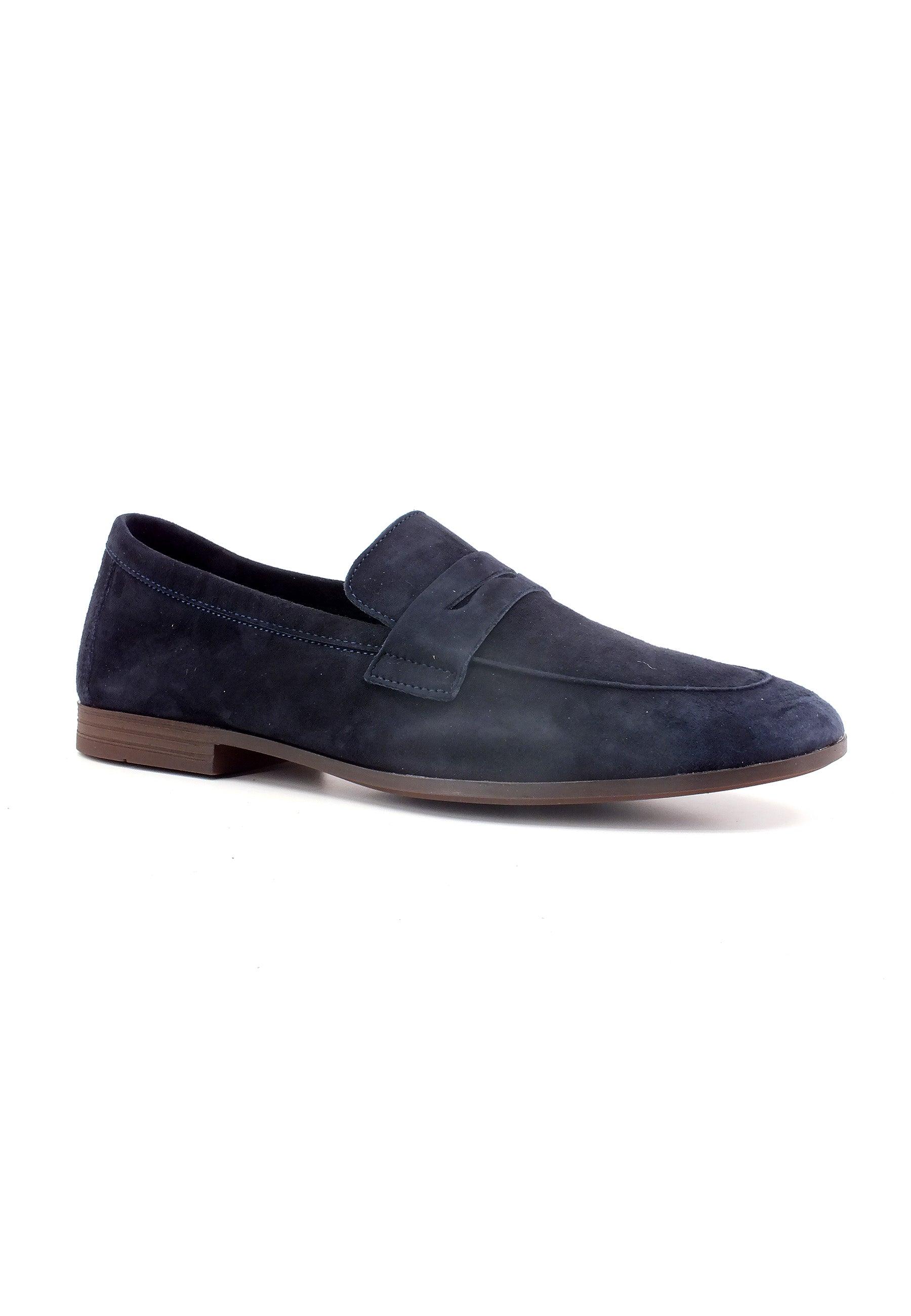 FRAU Mocassino Uomo Daino Blu 34D5125 - Sandrini Calzature e Abbigliamento