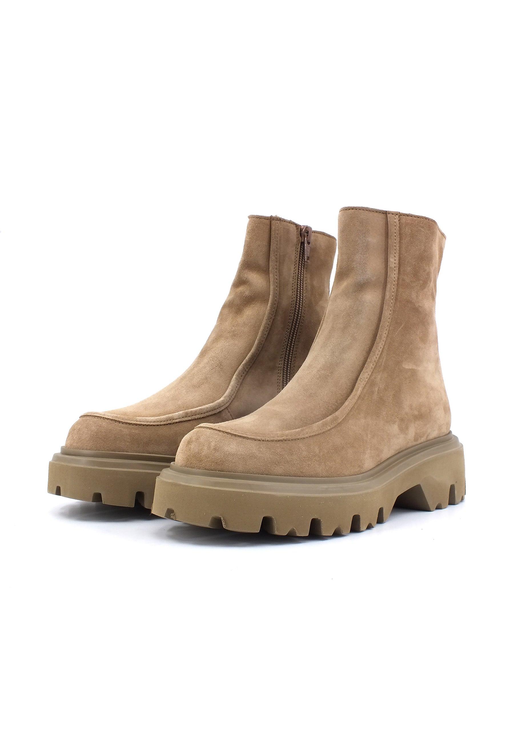 FRAU Softy Seta Stivaletto Polacco Donna Honey Beige 85A6162 - Sandrini Calzature e Abbigliamento