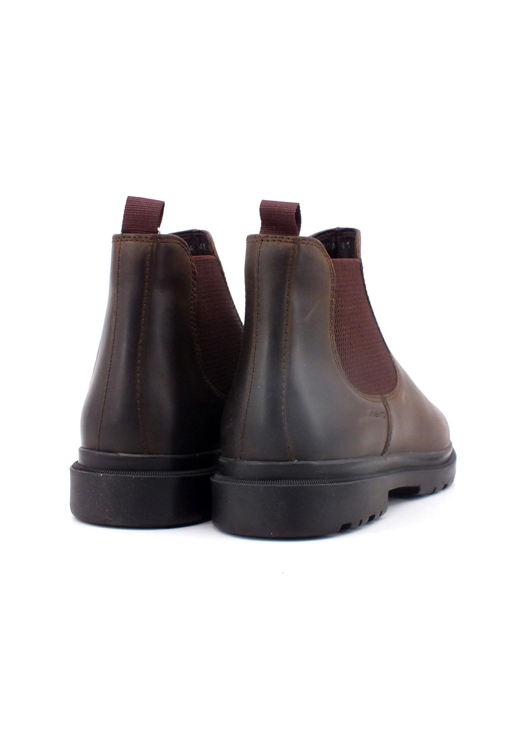 GEOX Andalo Stivaletto Polacco Uomo Coffee Bordeaux U16DDA0045C0720 - Sandrini Calzature e Abbigliamento