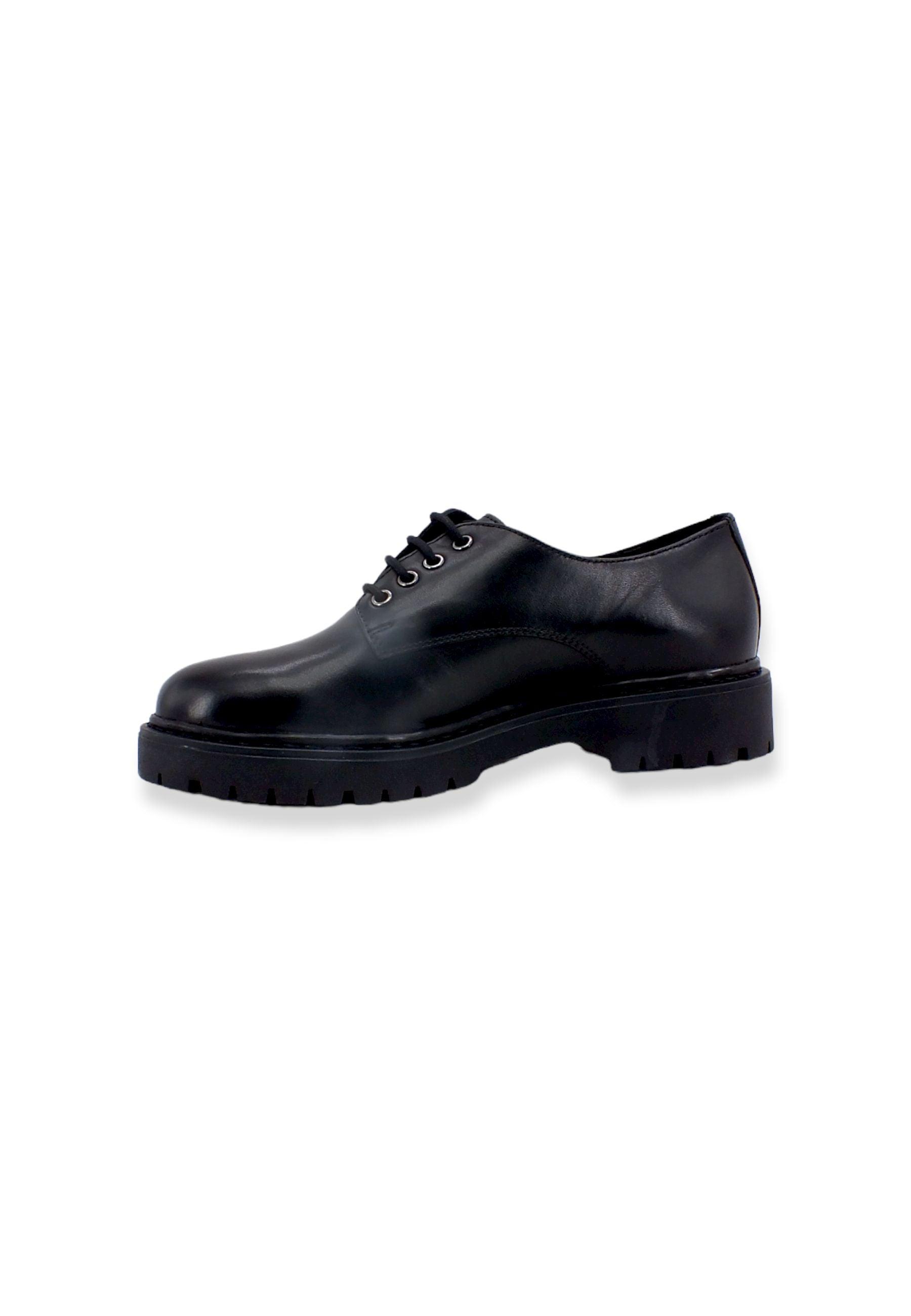 GEOX Bleyze Stringata Leather Donna Black D16QDC00043C9999 - Sandrini Calzature e Abbigliamento