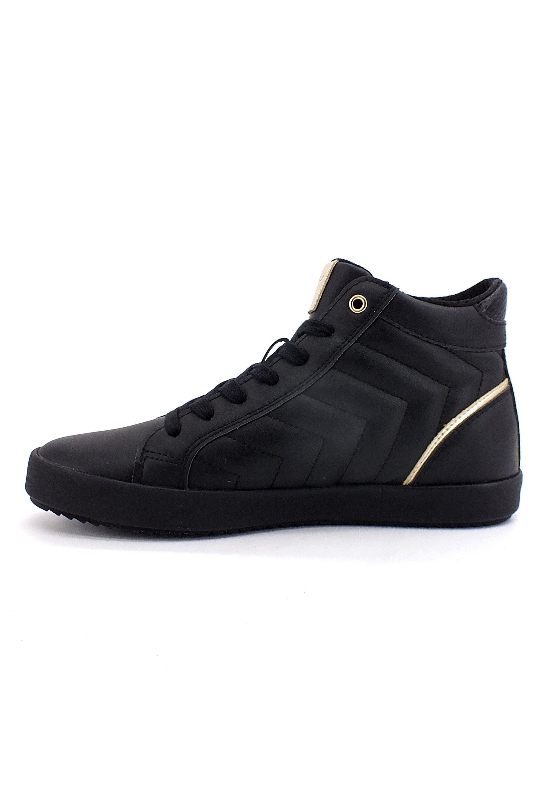 GEOX Blomiee Hi Sneaker Donna Black D266HE0BCARC9999 - Sandrini Calzature e Abbigliamento