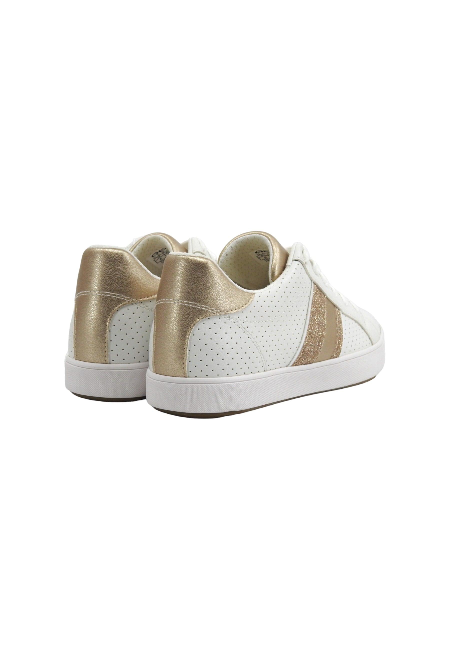 GEOX Blomiee Sneaker Donna White Gold D366HF054AJC1327 - Sandrini Calzature e Abbigliamento