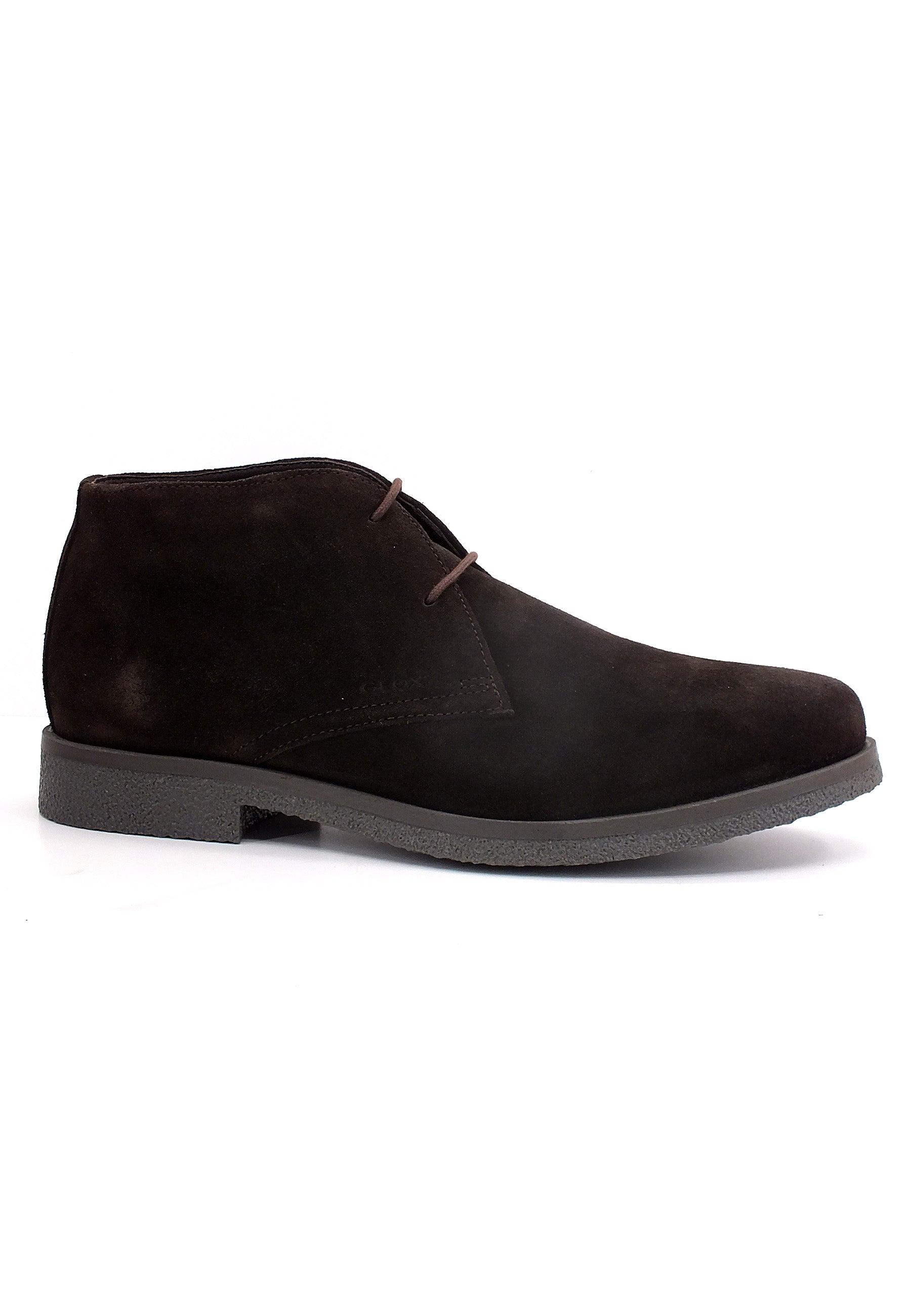 GEOX Claudio Stringata Stile Clark Uomo Marrone Coffee U0458A00022C6024 - Sandrini Calzature e Abbigliamento